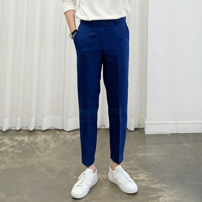 아도르클래식 남성용 포스 봄 가을 겨울 빅사이즈 캐주얼 9부 슬랙스