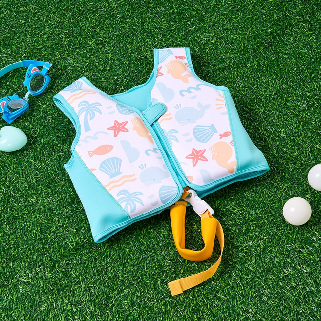모던하우스 아동용 워터플레이 구명조끼, 바다친구들, 1개