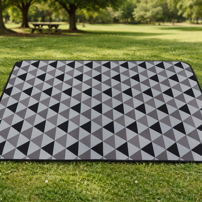 더해피 접이식 피크닉매트, 14 북유럽삼각 그레이