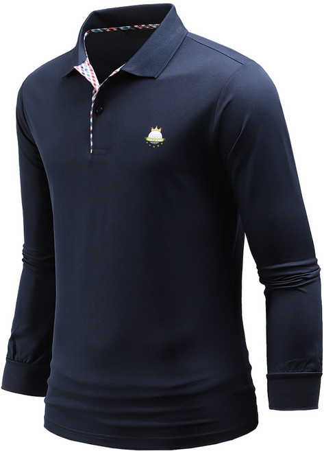 DAKUANG 男款Logo長袖POLO衫 E05P7_QL3947