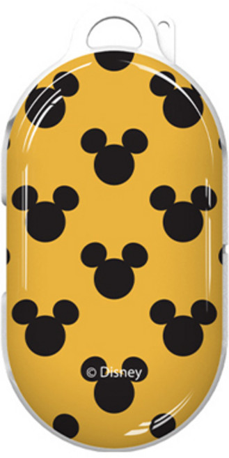 디즈니 버즈 / 버즈플러스 미키마우스 유광 하드 케이스, 심플블랙패턴