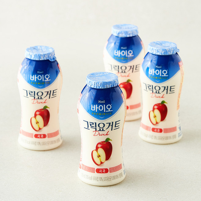 매일바이오 고단백 그릭요거트 드링크 사과, 1개, 4개입, 600ml