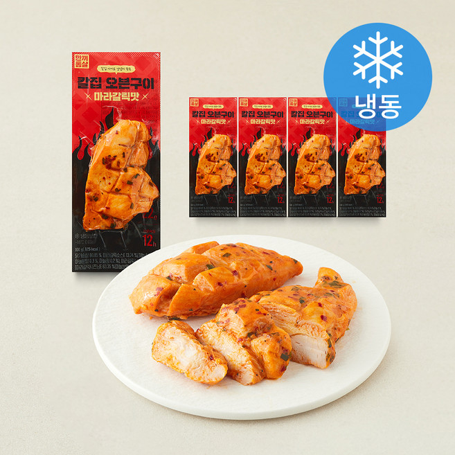 한끼통살 통살 칼집오븐구이 마라갈릭 (냉동), 100g, 5개, 1개입