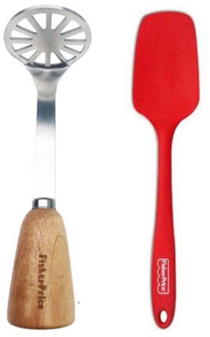피셔프라이스 이유식 조리도구 세트, 혼합색상(푸드매셔), 레드(스푼), 1세트, 푸드매셔 + 실리콘 조리 스푼