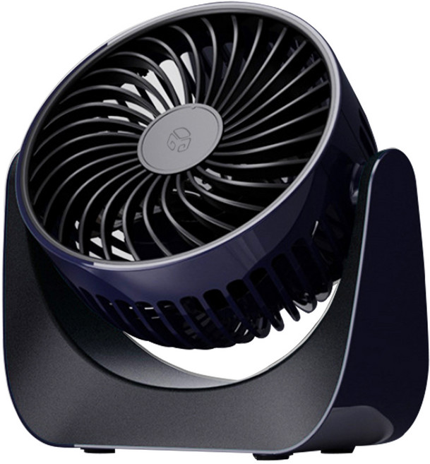 디지지 유무선 휴대 탁상용 미니 선풍기, D21-0020, 다크블루