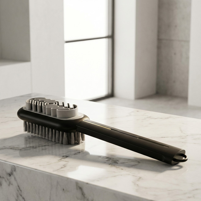 몰투데이 슈즈스마일 어그부츠 운동화 신발 솔 세척 브러쉬, 블랙, 1개