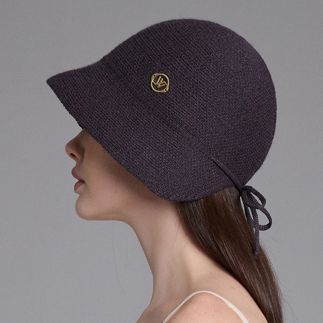 화이트샌즈 리본 보닛햇 보르도