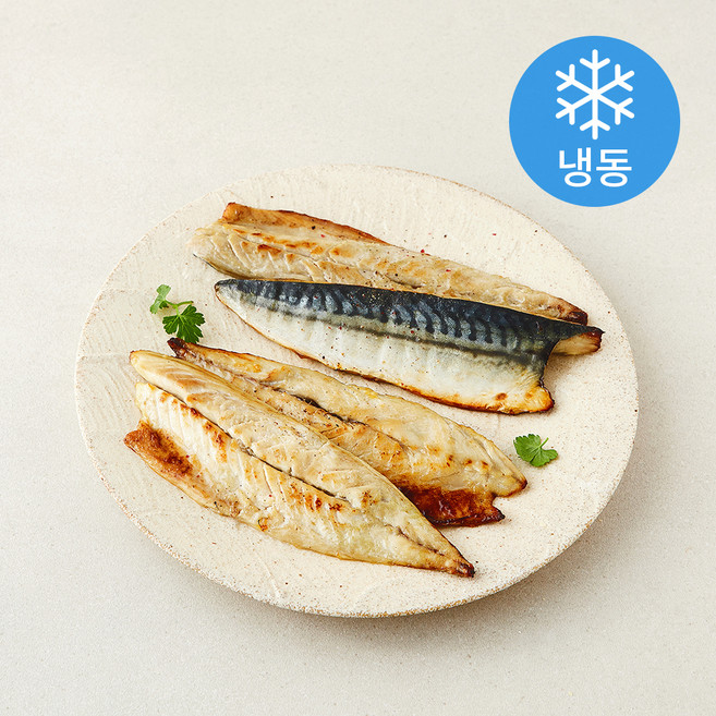 the 푸짐한 직화로 구운 순살 고등어살 4미 (냉동), 1개, 300g