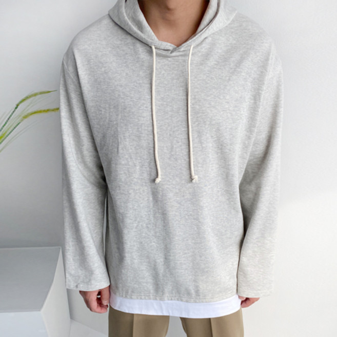 머시따 레이어드 박스 후드 티셔츠