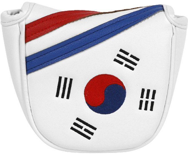 MPK 國家隊太極旗槌型推桿桿頭套, 1個, 韓國國旗 白色