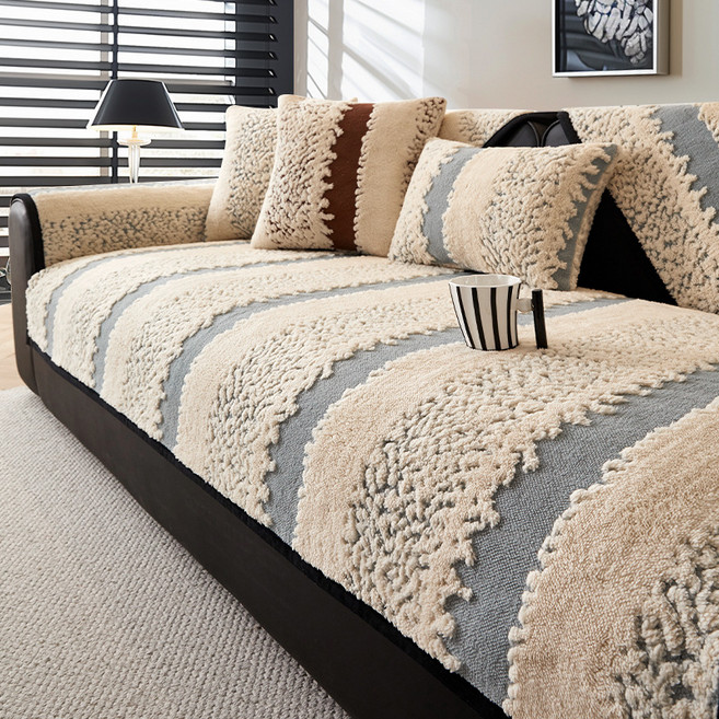 알로데 리게 모듈 따듯한 소파커버, TYPE03 그레이, 1개