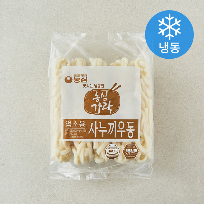 농심가락 사누끼 우동 5개입 (냉동), 1.25kg, 1개