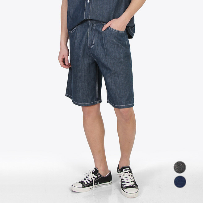 마인플로우 남성용 데님 버뮤다 반바지 WSPM440