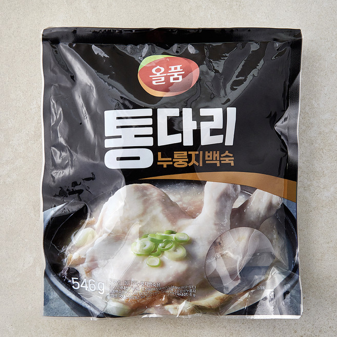 올품 통다리 누룽지백숙, 1개, 546g