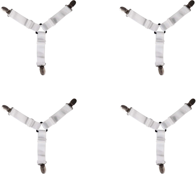 모던모어 침대시트 Y형 고정집게, 혼합색상, 4개