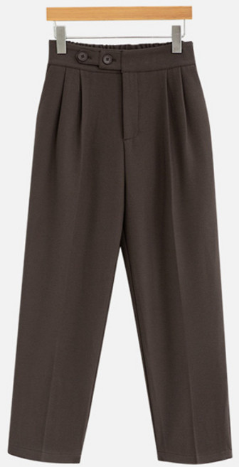 패션풀 여성용 사이드 버튼 크롭 슬랙스 28714