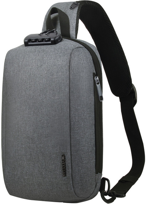 marco polo 密碼鎖斜背包, 灰色