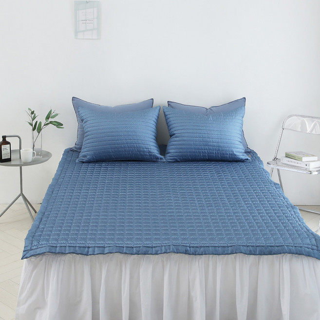 올리비아데코 메리쿨2 인견 패드, 딥블루