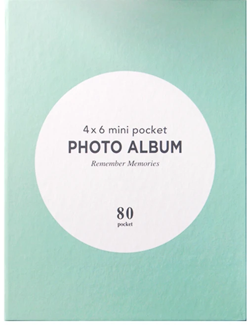 80포켓 포토앨범, 스카이블루, 40매 - 쿠팡