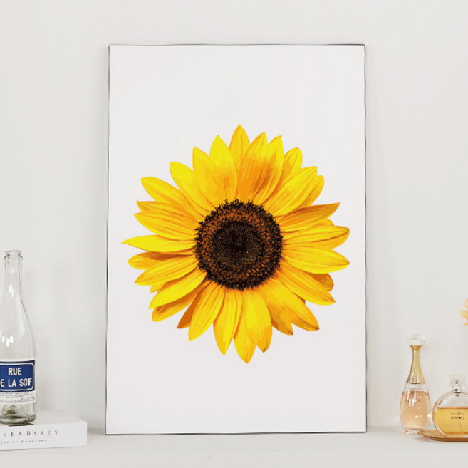 솔로리빙 해바라기 액자테이블 L, 화이트