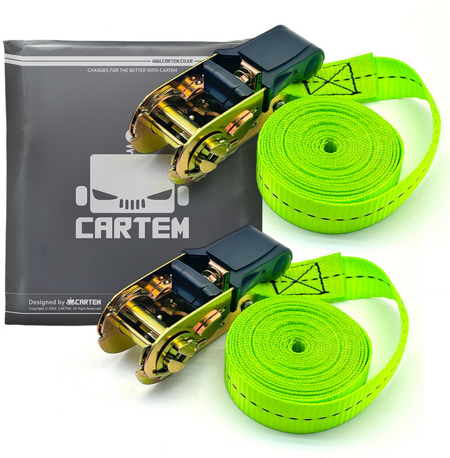 카템 차량용 화물 고정 스트랩 CT449, 2개