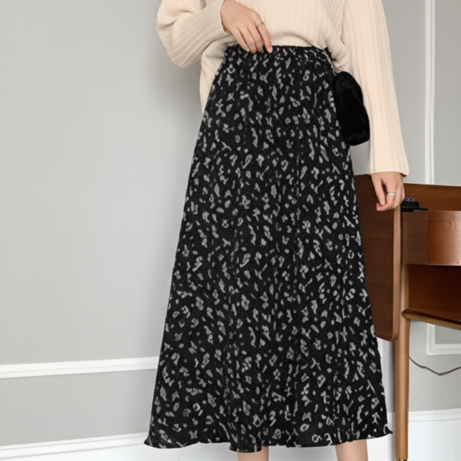 Goodif 女款小碎花傘狀長裙