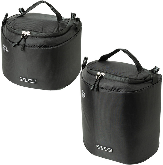 LIBERO 캠든 쿨러 디팩 방수지퍼 등산 파우치 7L + 11L 세트, 블랙 + 블랙