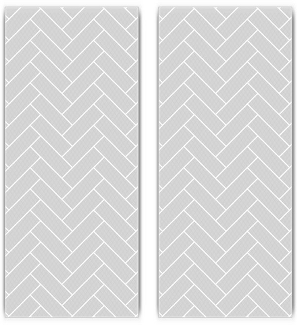 딩동펫 반려견 미끄럼 방지 매트 폴더 1단 2p, 그레이헤링본 + 차콜, 1개