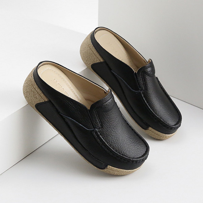 잭앤질 여성용 소가죽 슬립온 뮬 JA2160