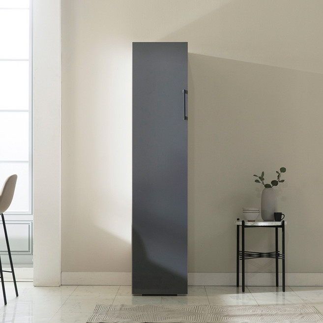 장인가구 E0 플레이트 주방 수납장 400 방문설치, 올진그레이