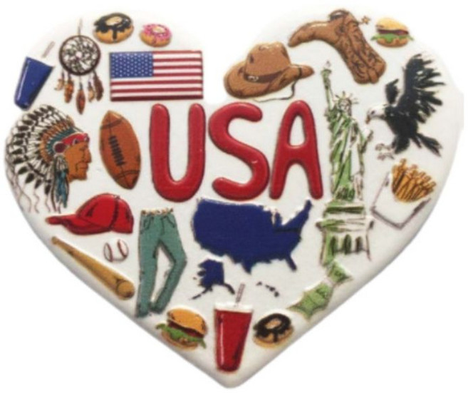 세계 여행 컬렉션 냉장고 자석, 아메리카미국USA