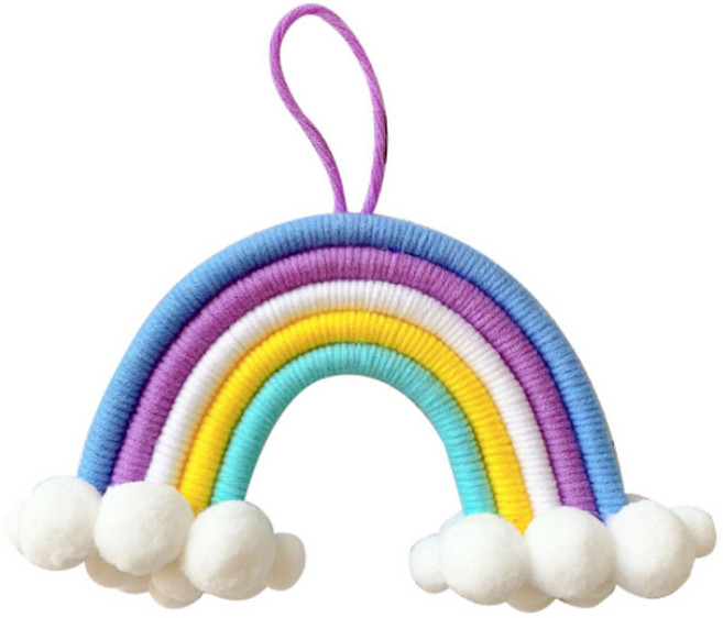 비솔 무지개 폼폼 마크라메 벽장식, 스카이