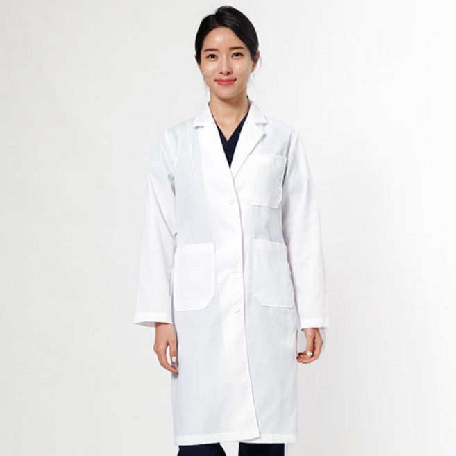 世京 女款 TC 四季用開襟實習醫生袍