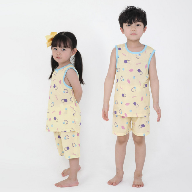 더오투투 아동용 야미 프룻 실내 잠옷 나시 + 하의 세트