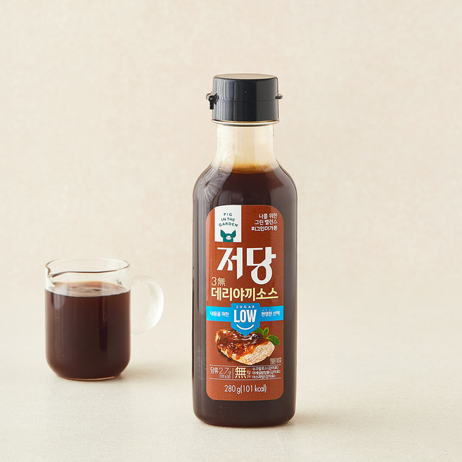 피그인더가든 저당 데리야끼 소스, 280g, 1개