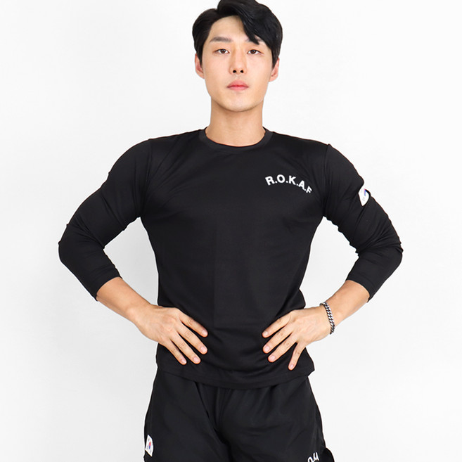 후아미 남성용 쿨드라이 ROKAF 통기성 긴팔 티셔츠