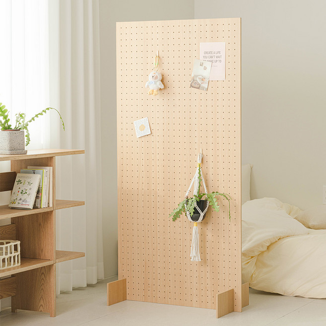 우드레이 슬릿 노프레임 타공 파티션 1500, 메이플