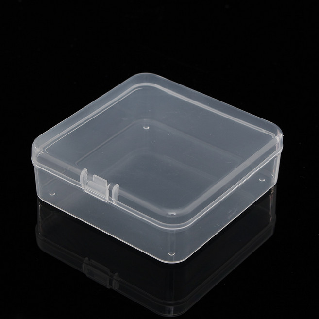 투명 플라스틱 다용도 미니 수납케이스 8.5 x 8.5 cm, 1개