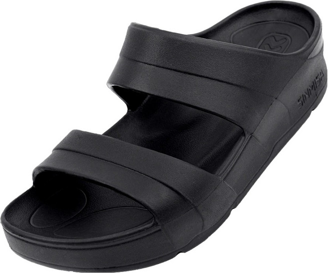 sinmisa 足底筋膜炎防滑舒適拖鞋, 黑色, 240mm