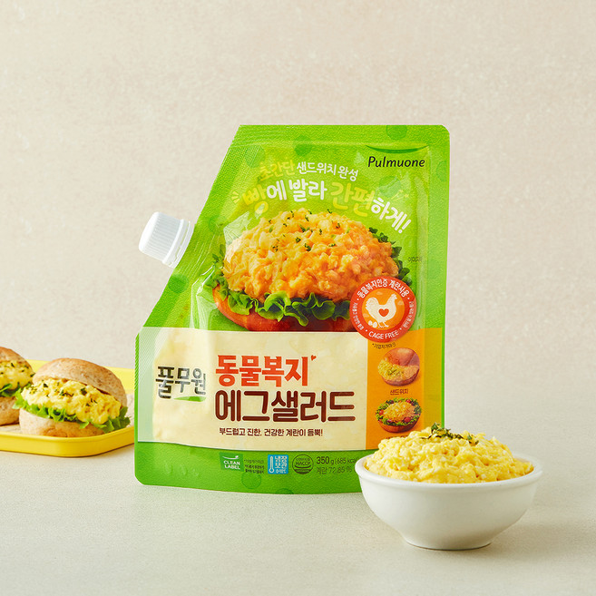 풀무원 동물복지 인증 에그샐러드, 350g, 1개