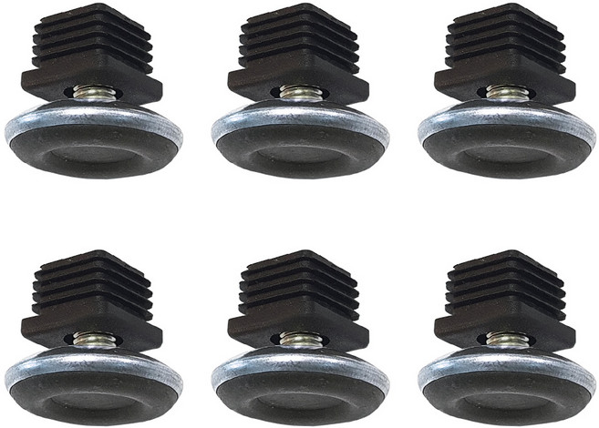 엠파이어 가구 높이조절 실리콘 30mm 캡 6p + 30발 6p 세트, 혼합색상, 1세트