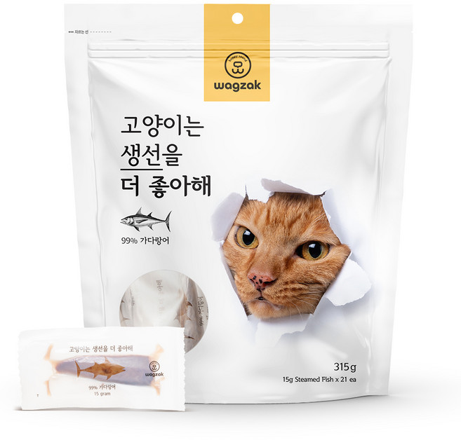 와그작 고양이는 생선을 더 좋아해 21p, 가다랑어, 315g, 1개