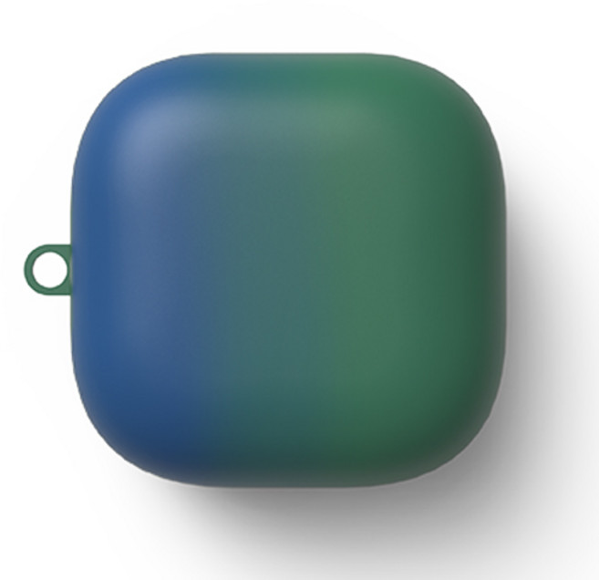 에이홈 갤럭시 버즈 프로 / 라이브 하드 케이스, 블루 + 그린, GBHC-BG, 1개