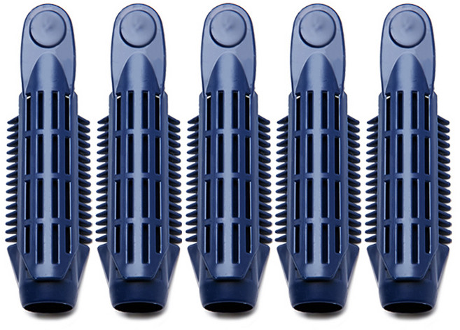 셀리본 헤어볼륨롤스타 뿌리 볼륨업 집게 5p, 1개, 네이비