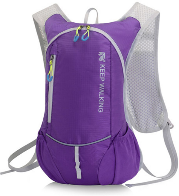 경량 마라톤 하이킹 조깅 등산 트레일런닝 자전거 가방, 퍼플, 1개