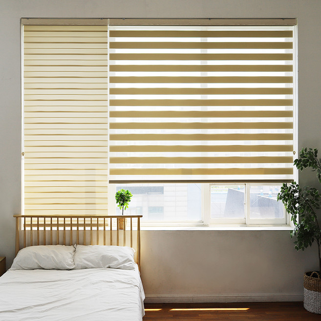 창안애 못없이 설치 무타공 안뚫어고리 콤비 블라인드