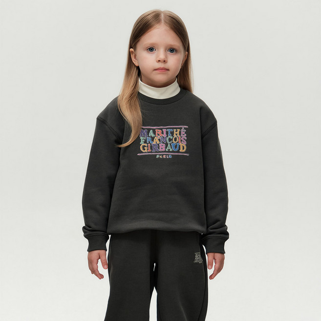 마리떼프랑소와저버 아동용 두들 클래식 로고 브러쉬드 스웻셔츠 맨투맨