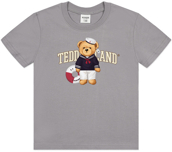 TEDDY ISLAND 紐約小鬼 兒童透氣NY短袖T恤 T031