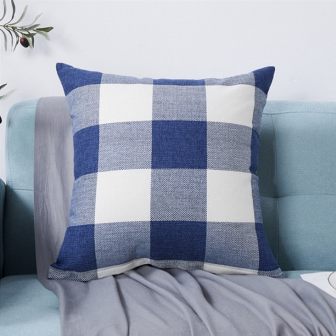 빈테리어 볼드체크 쿠션커버