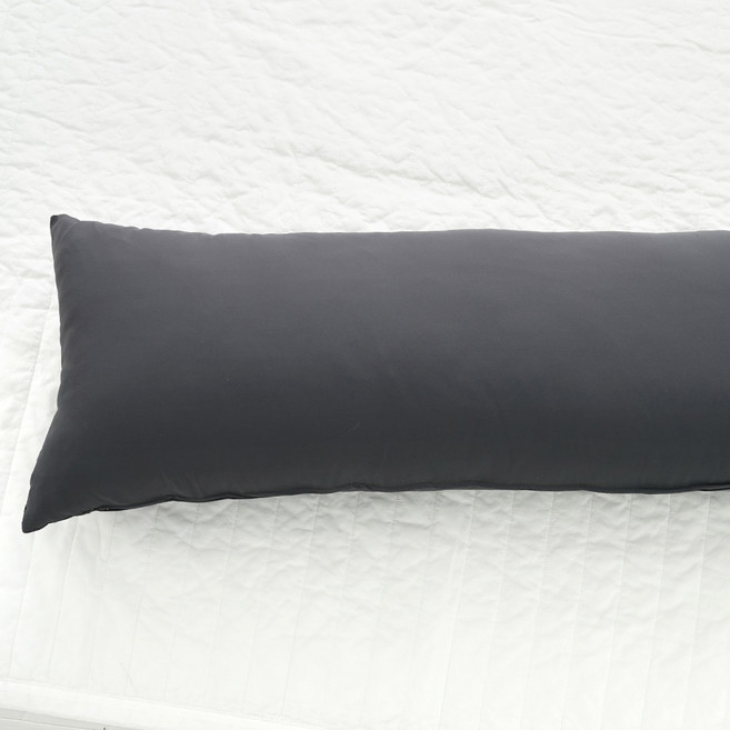 스코홈 안고베고 긴 베개커버 + 솜 세트, 차콜